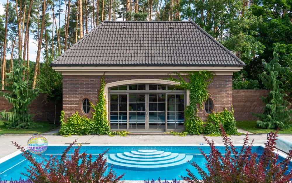 summer house near a pool